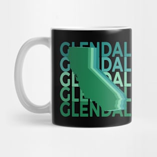 Glendale California Green Repeat Mug